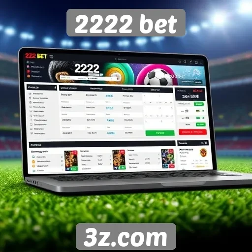 Interface do usuário do site 2222 bet